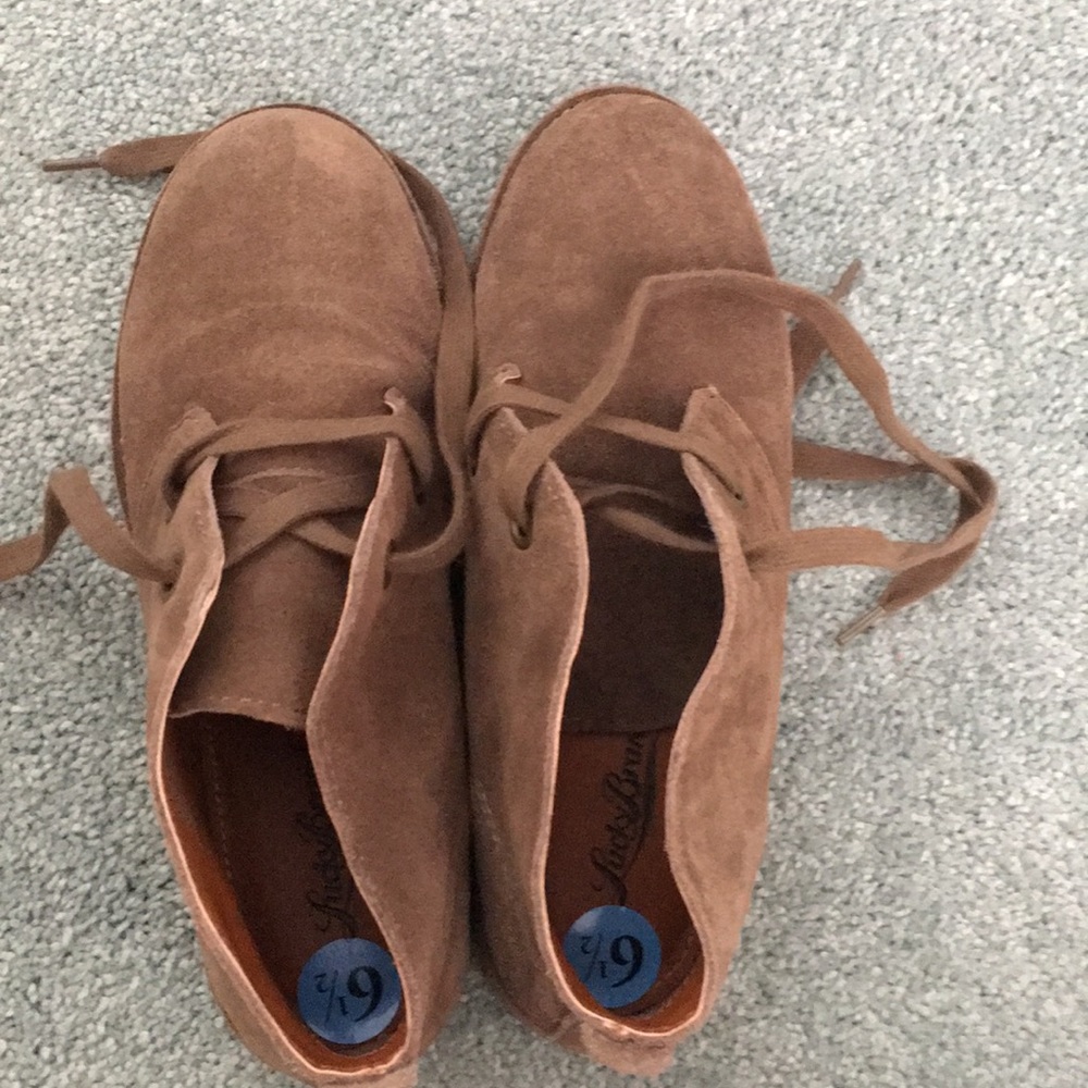 Lucky Brand Leather Ankle Boots